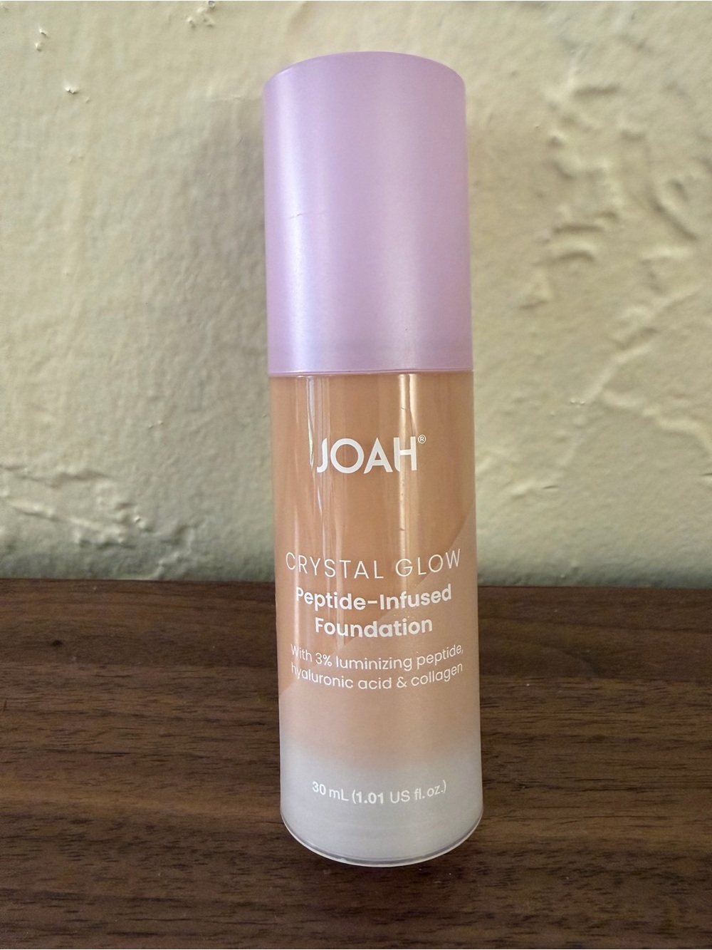 JOAH Crystal Glow Peptide Infused Foundation MN010 Light Medium Neutral